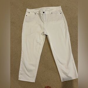 Talbots white cropped jeans size 16 petite